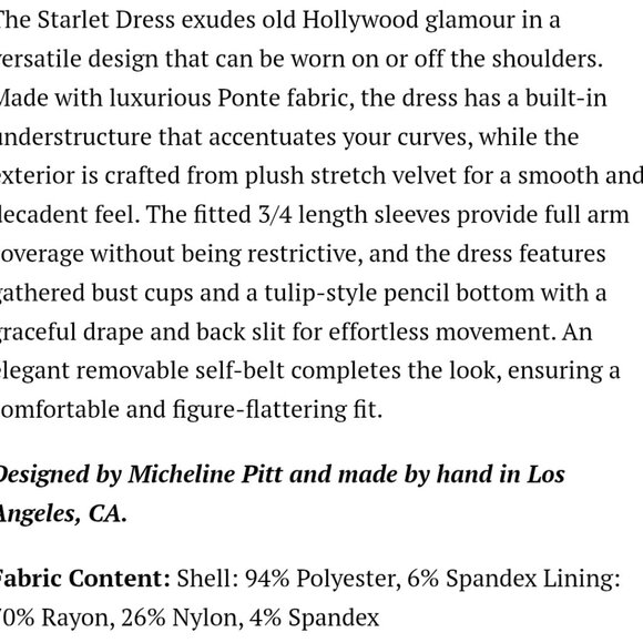 Vixen by Micheline Pitt XL Starlet Wiggle Dress in Olive Green Velvet - Picture 4 of 5